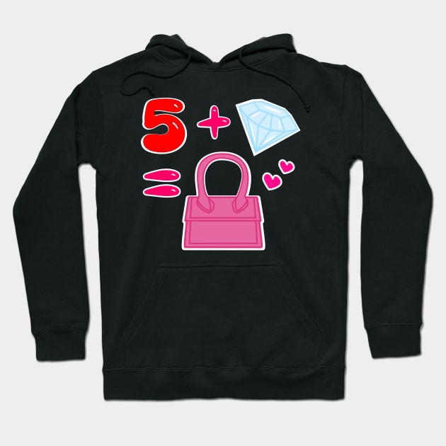 Red five diamonds in my bag Hoodie by Brunaesmanhott0